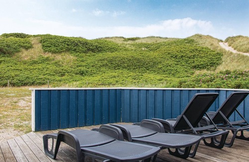 Bjerregard Strand House | Beautiful home in Hvide Sande with sauna