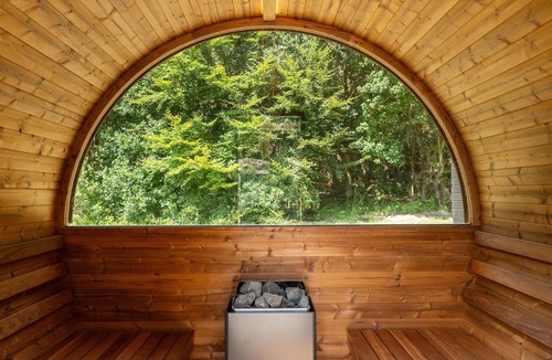 Helberskov Strand House | Beautiful home in Hadsund with sauna