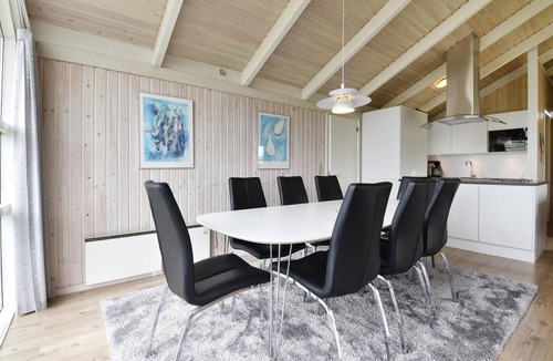 Vrist Strand House | Beautiful home in Harboøre with sauna