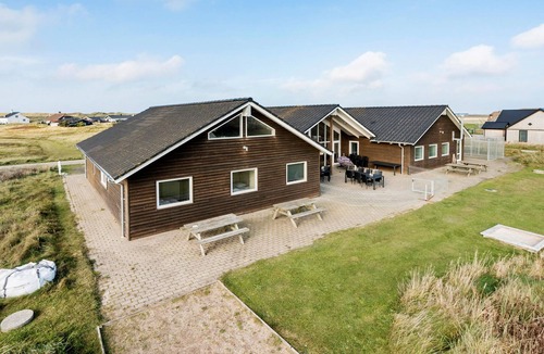 Vrist Strand House | Beautiful home in Harboøre with sauna