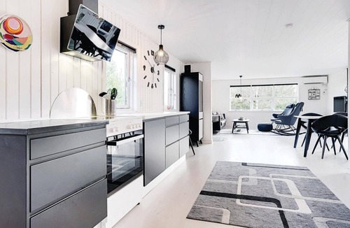 Henne Strand House | Beautiful home in Henne with sauna