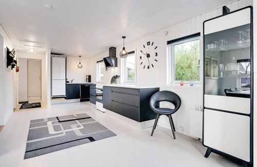 Henne Strand House | Beautiful home in Henne with sauna