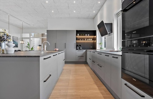 Hojslev House | Beautiful home in Højslev with sauna