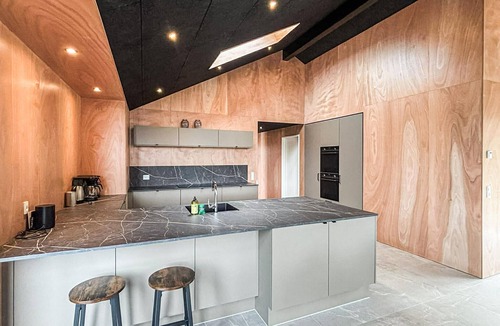 Hojslev House | Beautiful home in Højslev with sauna