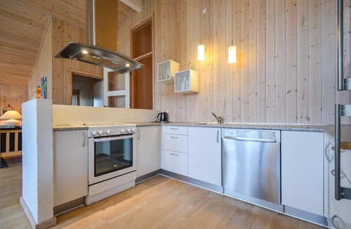 Knebel House | Beautiful home in Knebel with sauna