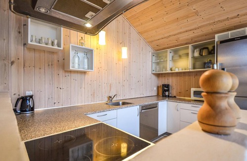 Knebel House | Beautiful home in Knebel with sauna