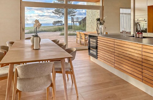 Knebel House | Beautiful home in Knebel with sauna