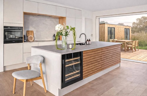 Knebel House | Beautiful home in Knebel with sauna