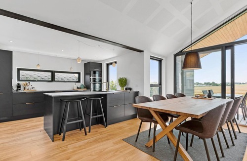 Saksild Strand House | Beautiful home in Odder with sauna