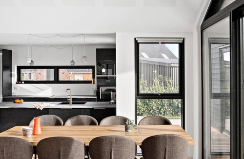 Saksild Strand House | Beautiful home in Odder with sauna