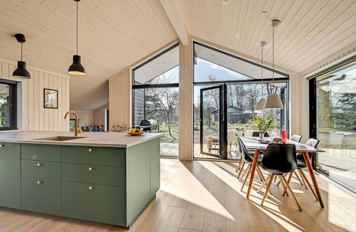 Ørsted House | Beautiful home in ørsted with sauna