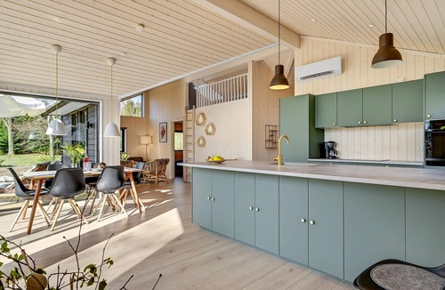 Ørsted House | Beautiful home in ørsted with sauna