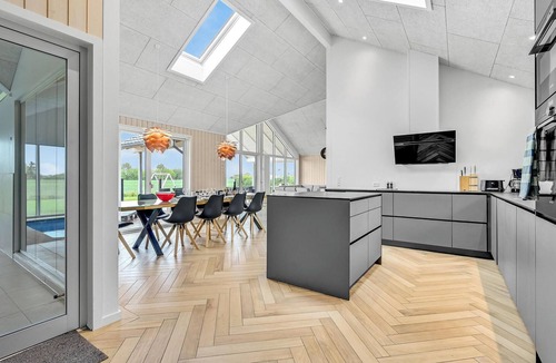 Tørresø House | Beautiful home in Otterup with sauna