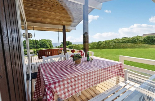 Mommark Strand House | Beautiful home in Sydals with sauna
