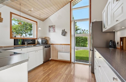 Skaven Strand House | Beautiful home in Tarm with sauna