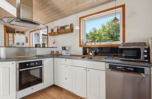 Skaven Strand House | Beautiful home in Tarm with sauna