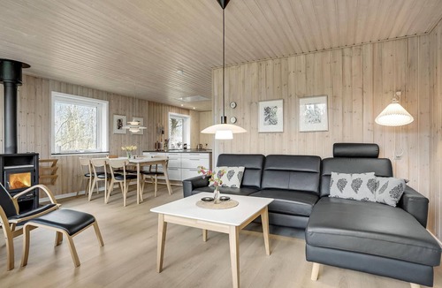 Skaven Strand House | Beautiful home in Tarm with indoor swimming pool