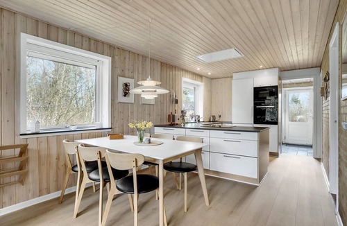 Skaven Strand House | Beautiful home in Tarm with indoor swimming pool