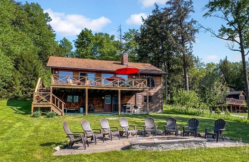 Town of Webb House | Beautiful Home on 4th Lake with Gorgeous Lake Views & Private Dock