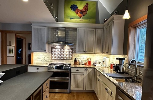 Northwest Ithaca House | Beautiful house, 150' lakefront , close to Ithaca. BBQ, firepit. Deck views.