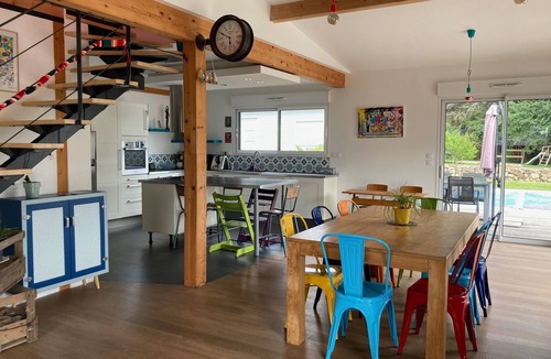 Pornichet House | Beautiful house on large plot for 9 people, 140 m2 with private pool