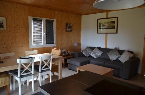 Saint-Germain-de-Tallevende-la-Lande-Vaumont Ski Chalet | Beautiful lake view 3 bedroom chalet.