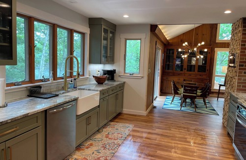 Boothbay Harbor Ski Chalet | Beautiful Lakefront home with private dock - close to everything.