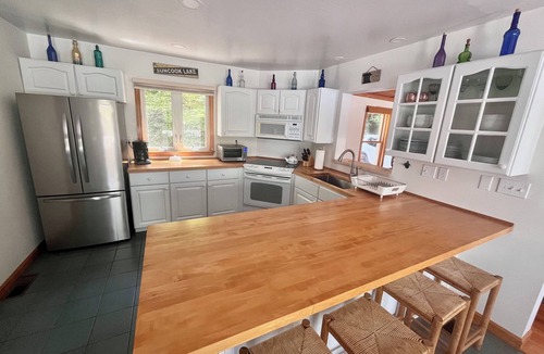 Barnstead House | Beautiful lakefront home with breathtaking sunset views