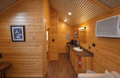 Pipe Creek Cabin | Beautiful Log cabin overlooking a meadow
