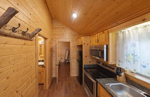 Pipe Creek Cabin | Beautiful Log cabin overlooking a meadow