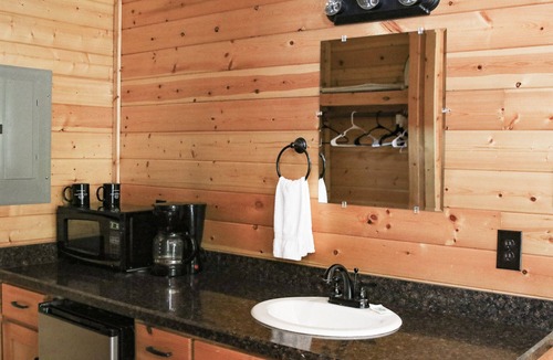 Pipe Creek Cabin | Beautiful Log cabin overlooking a meadow