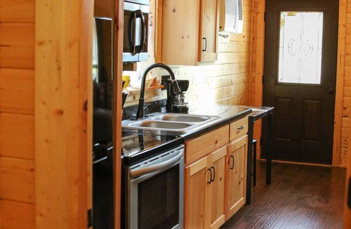 Pipe Creek Cabin | Beautiful Log cabin overlooking a meadow