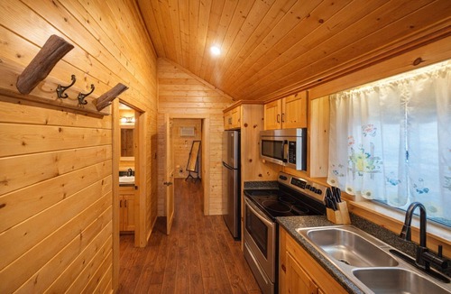 Pipe Creek Cabin | Beautiful Log cabin overlooking a meadow