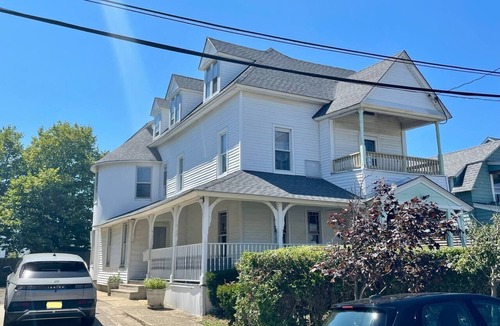 Bradley Beach House | Beautiful ocean view large 3rd floor apt with deck