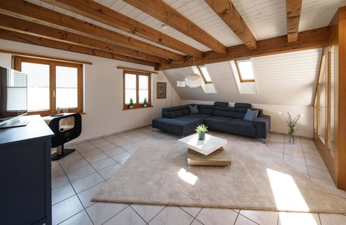 Siglistorf Apartment | Beautiful penthouse duplex apartment with balcony surrounded by greenery