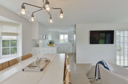 Tom Nevers House | Beautiful private 4Bd/3Ba Home, Central A/C, Heated Pool, 1 mi from TN Beach!