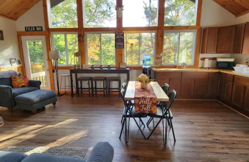 Bath House | Beautiful, private home with fire pit and river access!