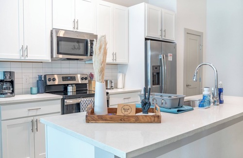 Downtown San Antonio Apartment | Beautiful RiverWalk Apt with Full Amenities, King Bed, Pool, Gym, Free Parking