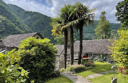 Tenero-Contra Cabin | Beautiful Rustico entrance Verzasca valley for 2 p. Quiet, central - no pets