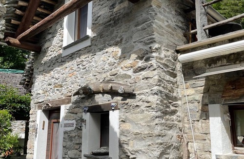 Tenero-Contra Cabin | Beautiful Rustico entrance Verzasca valley for 2 p. Quiet, central - no pets