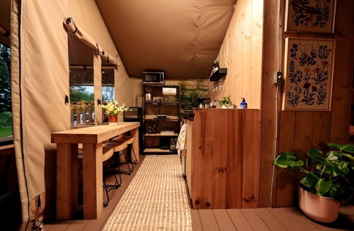 San Saba House | Beautiful Safari Tent Nestled Amidst Trees in San Saba, Texas