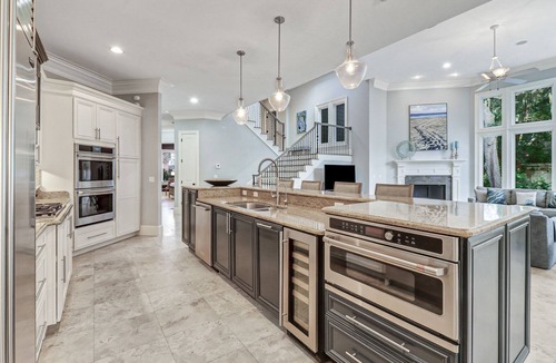 Oceanside House | Beautiful & Spacious Third Row Ocean Sea Pines Home with Private Pool & Spa
