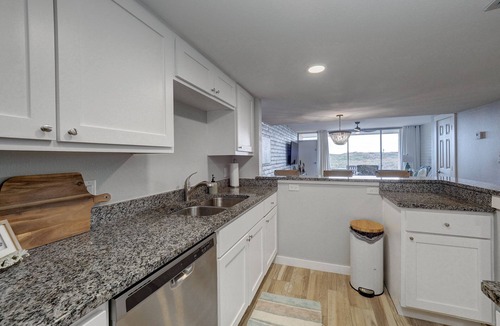 Shibui Sands Condo | Beautiful view of the beach from the balcony, newly remodeled with new furniture