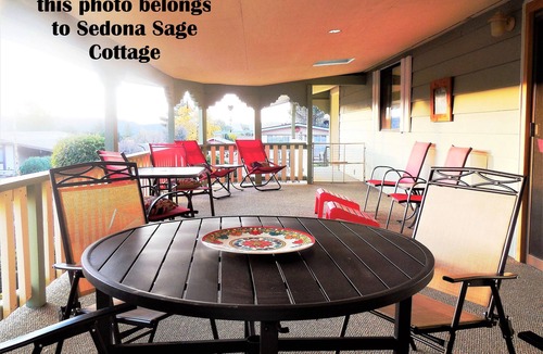 West Sedona House | BEAUTIFUL VIEWS ~ HUGE COVERED DECK ~ 150 STEPS TO STUPA & TRAILS