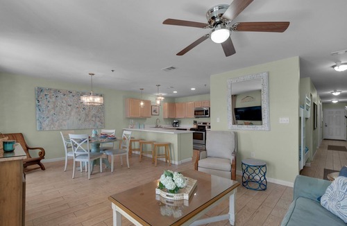 Crystal Beach Condo | BEAUTIFUL WATER VIEWS ~ RELAXING COASTAL DECOR!