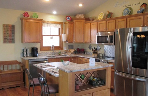 Pittsville Cabin | Beautiful waterfront lodge, private dock and breath taking views of Smith Mt.