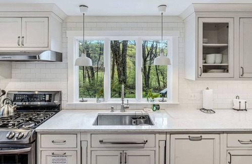 Woodstock House | Beautiful Woodstock Home with Fire Pit, Grill, and Mountain Charm