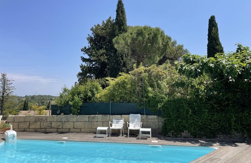 Aigues-Vives House | Beautifully restored wine makers house with private pool, AC and lovely view