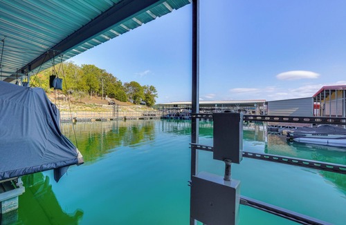 Sylvan Shores Cottage | Beaver Lake Home w/Game Room, Boat Slip & Views!