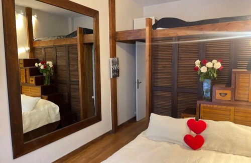 Neuilly-sur-Seine House | Bedroom and small study on veranda overlooking quiet garden